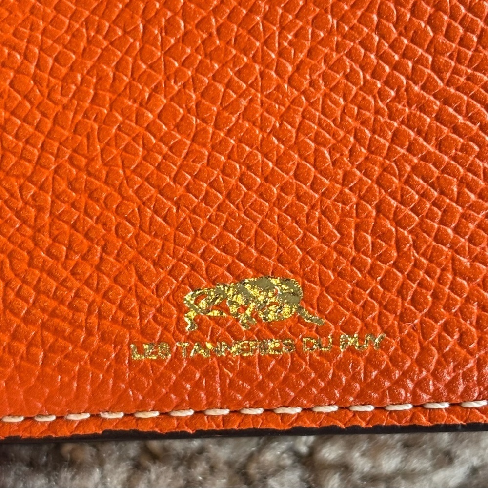 Les Tanneries du Puy Orange Leather Wallet​ - Picture 4 of 7